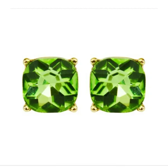 Kirks Folly GreenCrystal Earrings - Picture 7 of 8